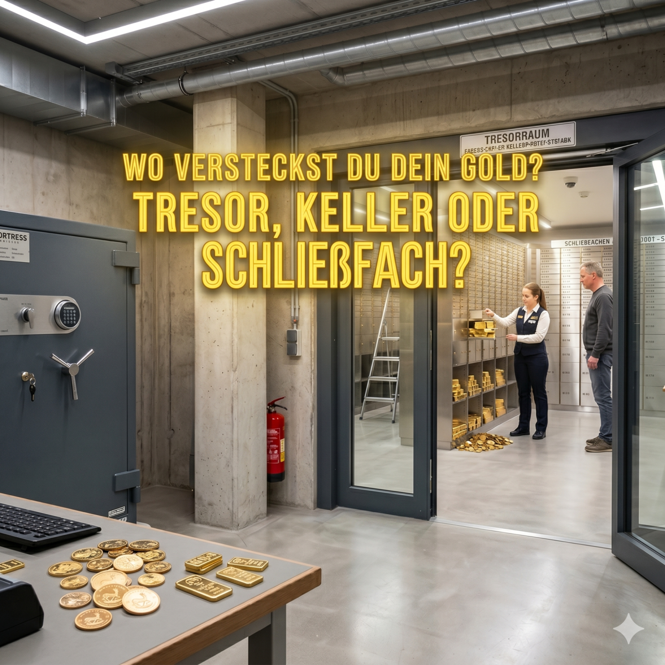 Die 10%-Regel: Wie viel Gold gehört wirklich in dein Portfolio? Hand hält eine Goldbarren, umgeben von Finanzgrafiken und Diagrammen.