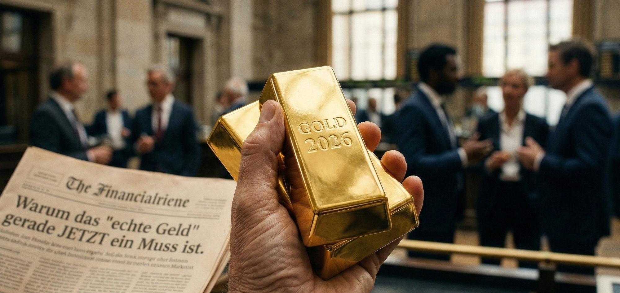 Edelmetallbarren aus Gold und Silber auf einer dunklen Oberfläche.