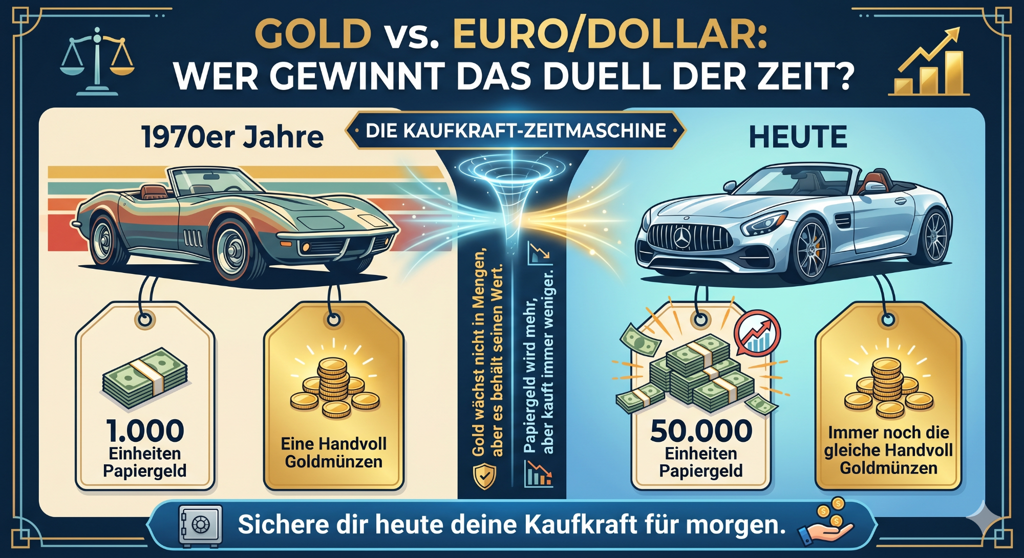 Ein Vergleich der Geldwerte zwischen den 1990er Jahren und heute.